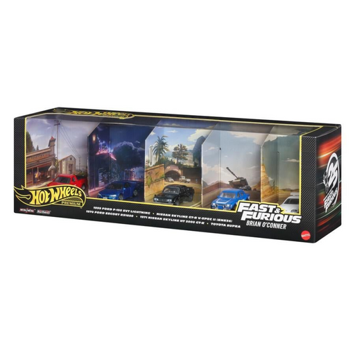 Hot Wheels Premium Fast & Furious 25th Anniversary set of 5 metal collectible cars (Brian O'Conner)