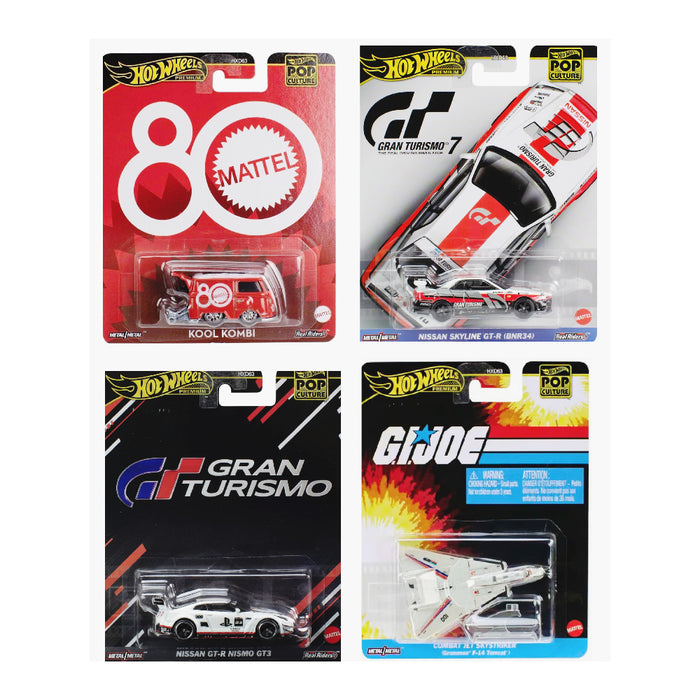 Hot Wheels Premium Pop Culture Vehicles Set of 4-Vehicles-Hot Wheels-Toycra