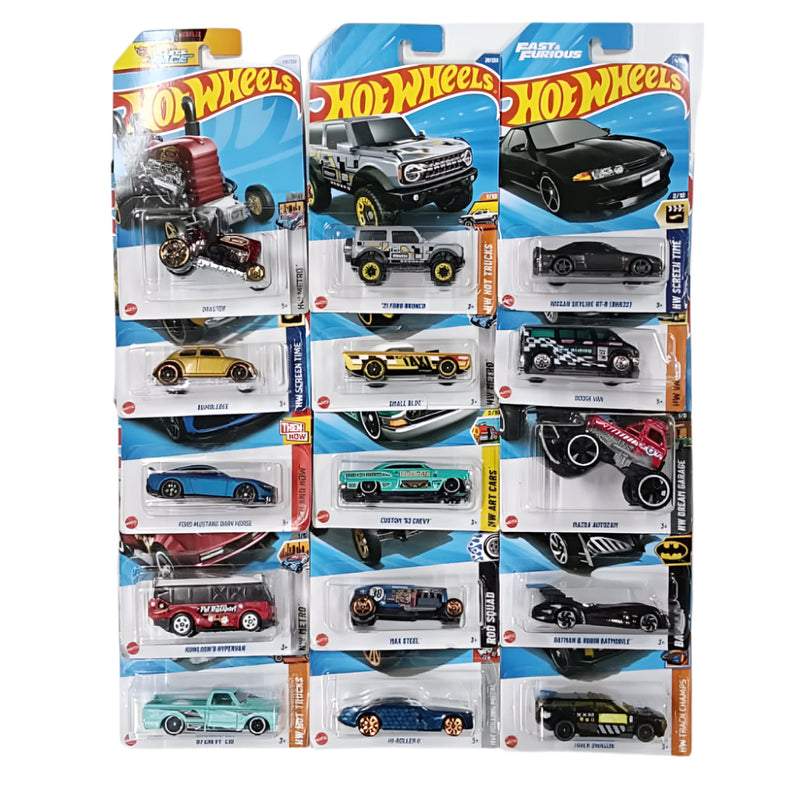 Hot Wheels Set of 15 Cars (Mix case - Assortment 8)