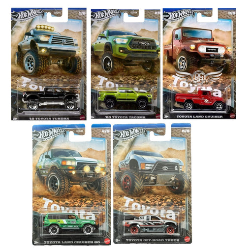 Hot Wheels Silver Series 2025 HW Toyota Trucks -Set of 5-Vehicles-Hot Wheels-Toycra