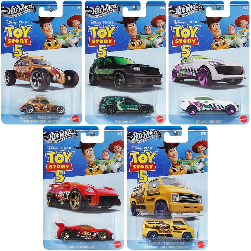 Hot Wheels Silver Series 2026 Toy Story 5 - Set of 5