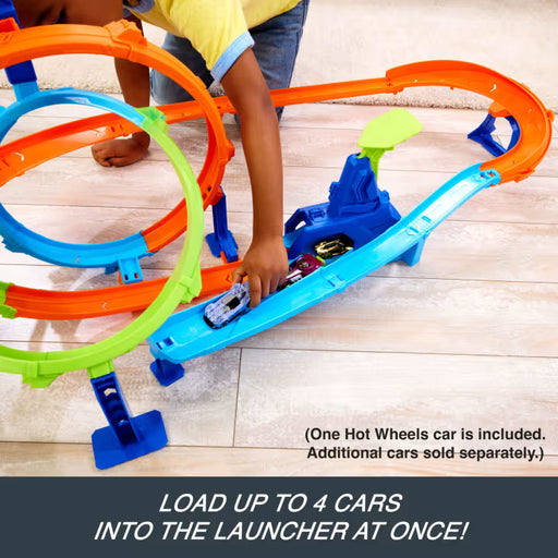 Hot Wheels Stunt Tracks Rapid Launch Cyclone Track Set-Vehicles-Hot Wheels-Toycra
