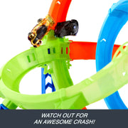 Hot Wheels Stunt Tracks Rapid Launch Cyclone Track Set