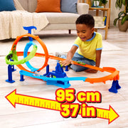 Hot Wheels Stunt Tracks Rapid Launch Cyclone Track Set
