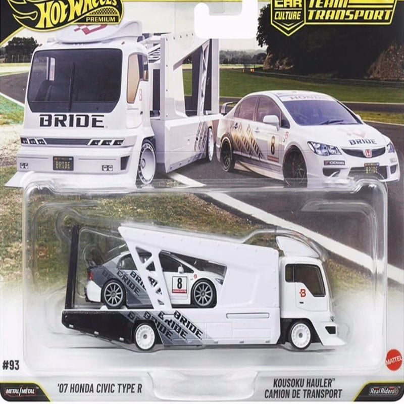 Hot Wheels Team Transport 07 Honda Civic Type R+ 24 Honda Civic Type R ...