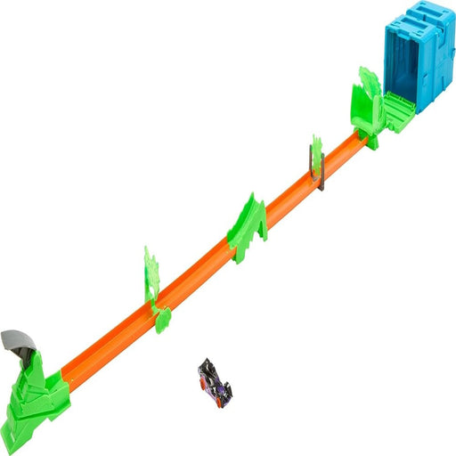 Hot Wheels Track Builder Toxic Super Jump Track-Action & Toy Figures-Hot Wheels-Toycra