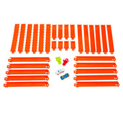 Hot Wheels Track Creator Deluxe Track Pack With 2 Toy Cars, 25 Feet Of Different Speed Snap Tracks
