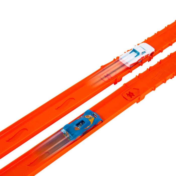 Hot Wheels Track Creator Deluxe Track Pack With 2 Toy Cars, 25 Feet Of Different Speed Snap Tracks-Vehicles-Hot Wheels-Toycra