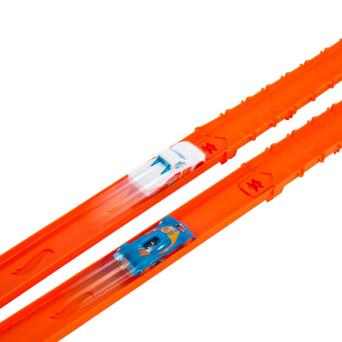 Hot Wheels Track Creator Deluxe Track Pack With 2 Toy Cars, 25 Feet Of Different Speed Snap Tracks-Vehicles-Hot Wheels-Toycra