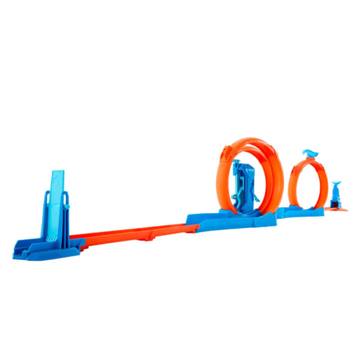 Hot Wheels Track Creator Triple Loop Pack & 1:64 Scale Toy Car, Track-Building Set-Vehicles-Hot Wheels-Toycra