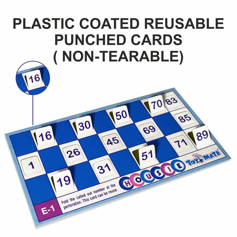 Housie 48 Reusable Cards | The Complete Family Entertainment Tambola Set (Ages 5+)