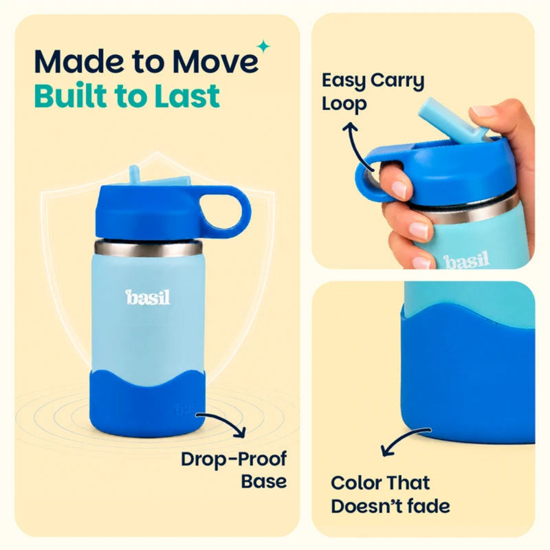Basil HydraPop Insulated Steel Bottle - 380ml