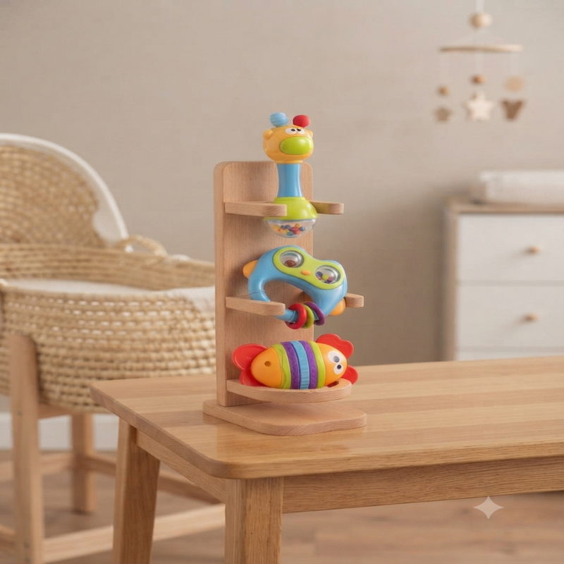 Open Ended First Senses Baby Rattle -3 pcs Set