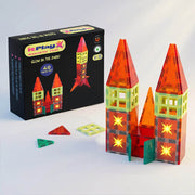 ITPlay Glow In The Dark Magnetic Tiles 40Pcs Building Set