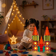 ITPlay Glow In The Dark Magnetic Tiles 40Pcs Building Set