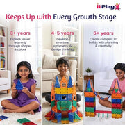 ITPlay Magnetic Tiles 117 Pcs Building Set