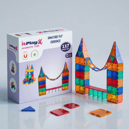 ITPlay Magnetic Tiles 117 Pcs Building Set