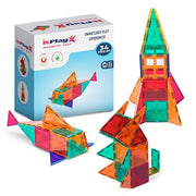 ITPlay Magnetic Tiles 34 Pcs Building Set