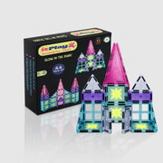 ITPlay Magnetic Tiles 44 Pcs Glow in the Dark Building Set
