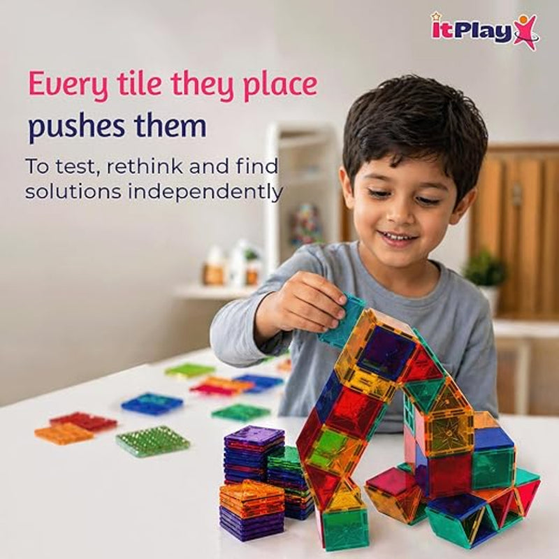 ITPlay Magnetic Tiles 98 Pcs Building Set