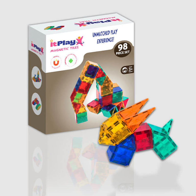 ITPlay Magnetic Tiles 98 Pcs Building Set