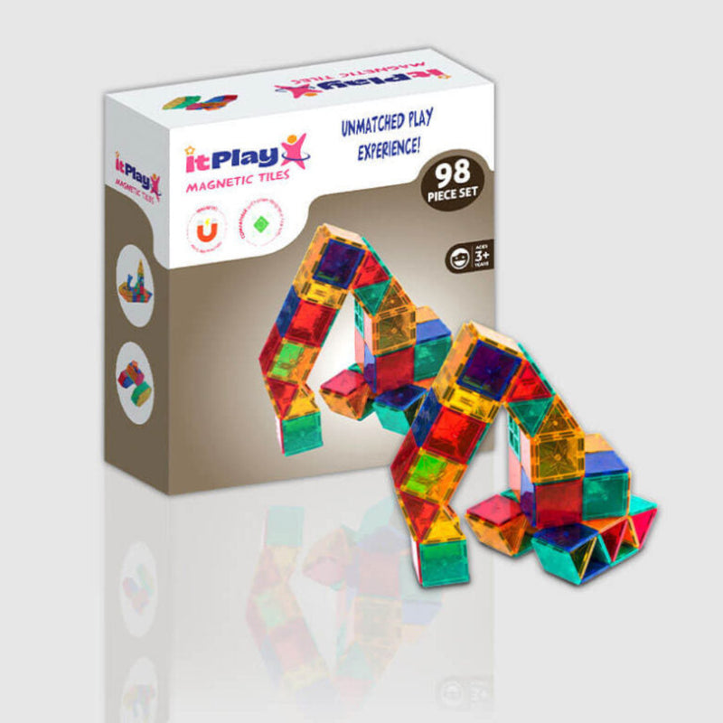 ITPlay Magnetic Tiles 98 Pcs Building Set