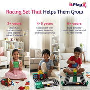 ITPlay Road Racer Theme Build Magnetic Tiles – 39 Pcs Set