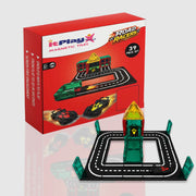 ITPlay Road Racer Theme Build Magnetic Tiles – 39 Pcs Set