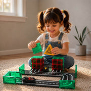 ITPlay Road Racer Theme Build Magnetic Tiles – 39 Pcs Set