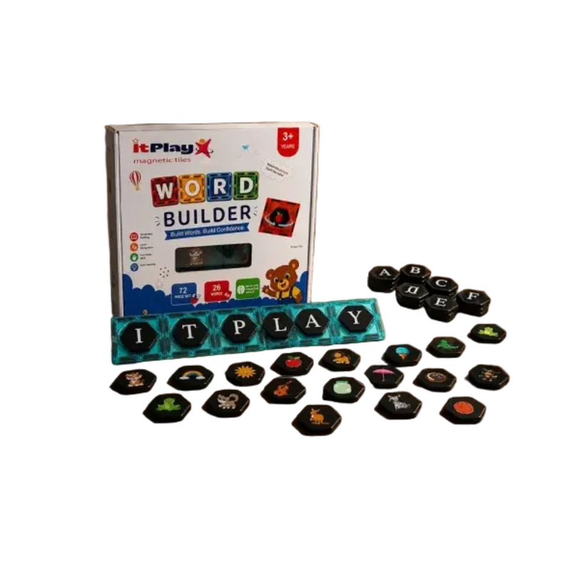 ITPlay Word Builder Learning Magnetic tiles (72 Pcs)