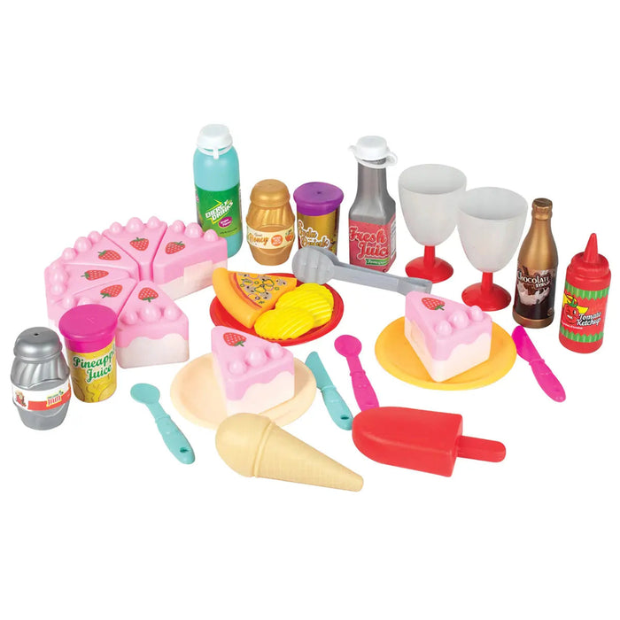 IToys Happy Time Pastry Set 48 Pieces -Multi Color-Pretend Play-Itoys-Toycra