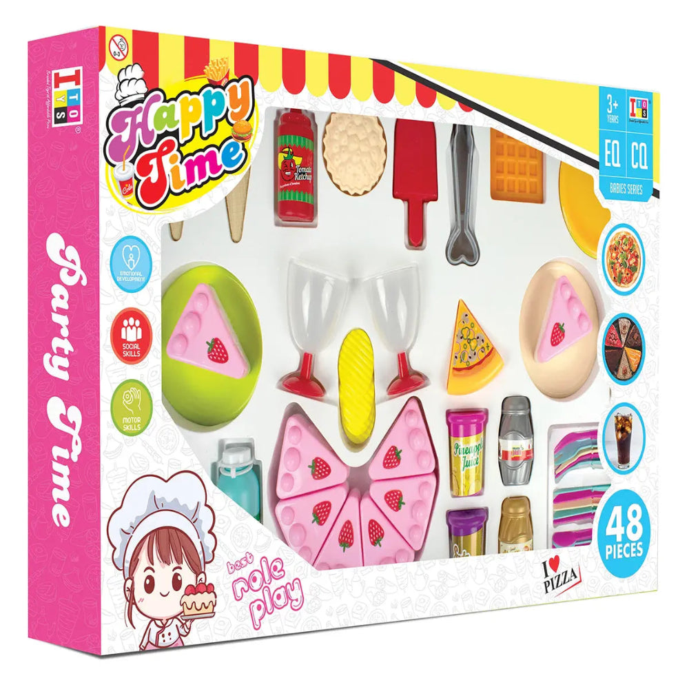 IToys Happy Time Pastry Set 48 Pieces -Multi Color