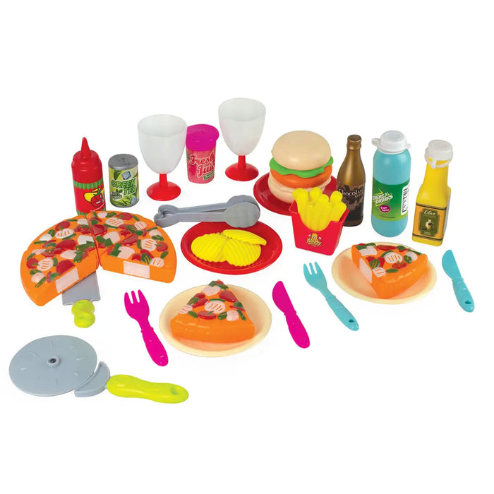 IToys Happy Time Pizza Set 48 Pieces - Mutli Color-Pretend Play-Itoys-Toycra