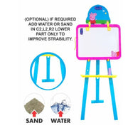 IToys Peppa Pig 8-in-1 Easel Multipurpose Writing Board for Kids