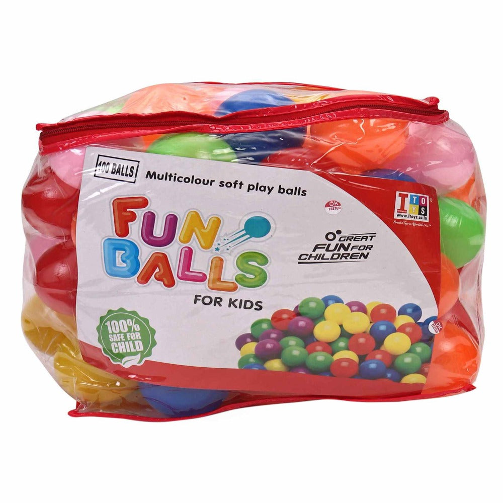 IToys Sr. Balls Pack of 100 -Multi Colour
