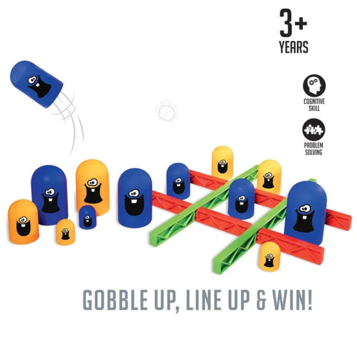 IToys Tic Tac Gobble Game Multicolor - 22 Pieces-Board Games-Itoys-Toycra