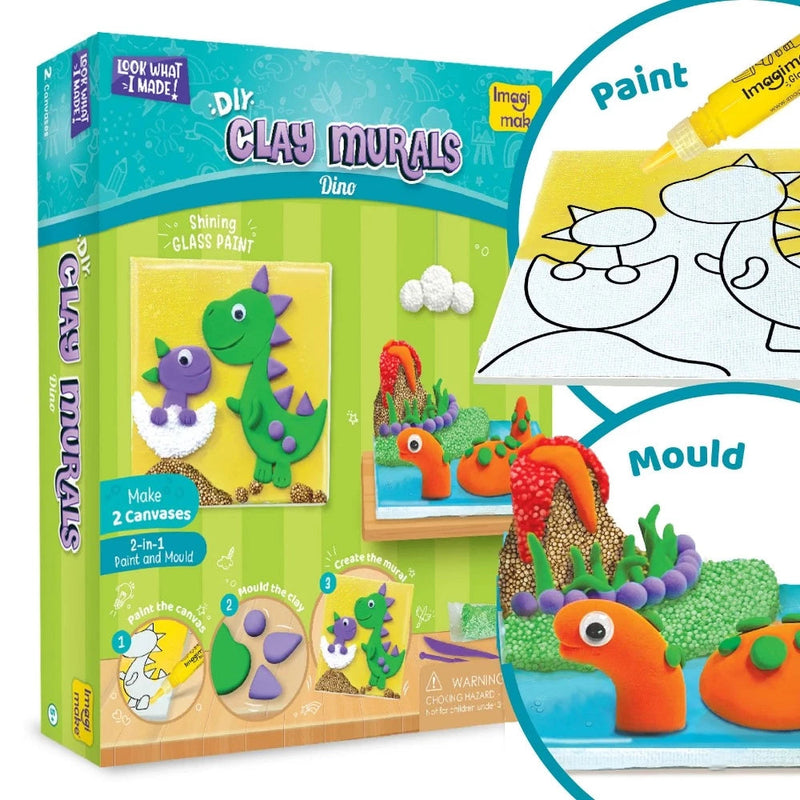 ImagiMake Clay Murals - Dino