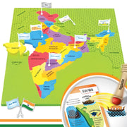 ImagiMake Mapology India Map with Flash Card
