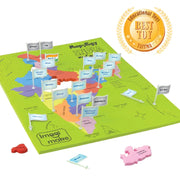 ImagiMake Mapology India Map with Flash Card