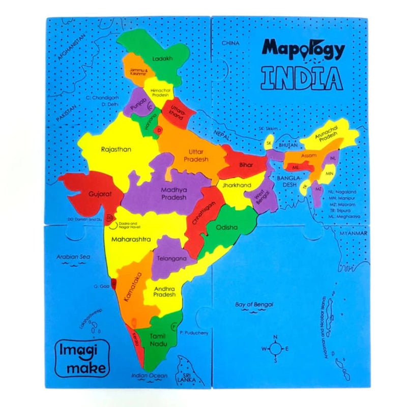 ImagiMake Mapology : States of India Map Puzzle