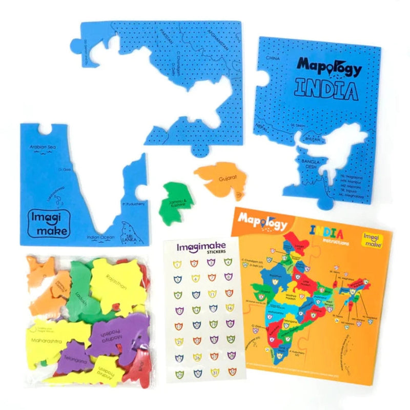 ImagiMake Mapology : States of India Map Puzzle