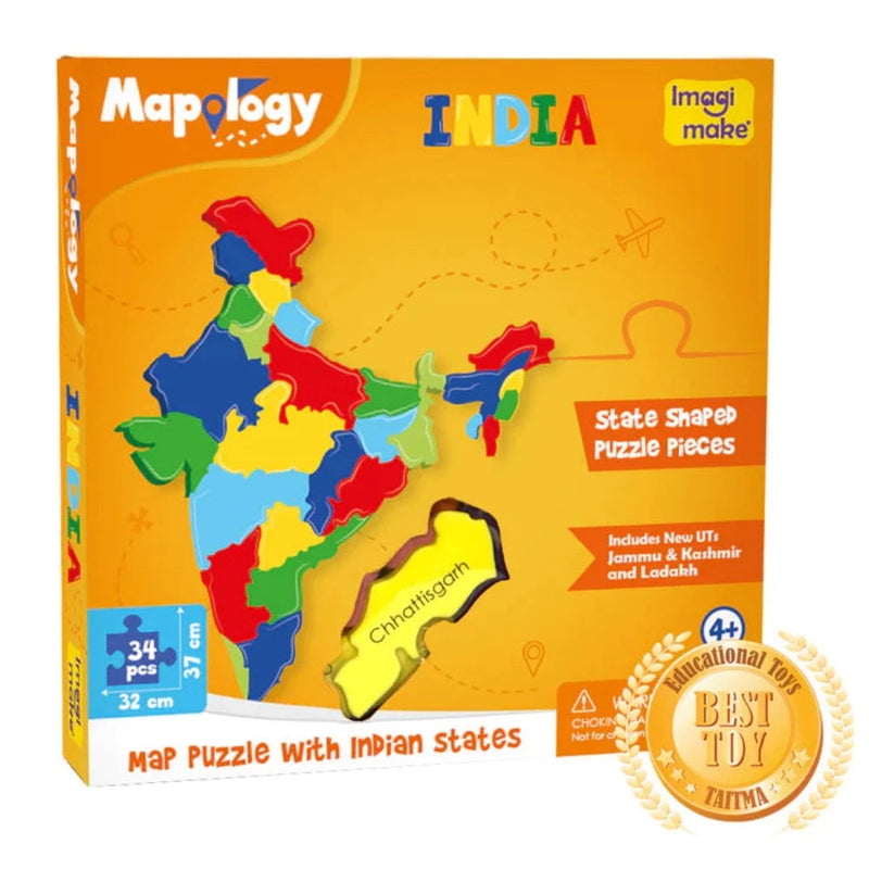 ImagiMake Mapology : States of India Map Puzzle