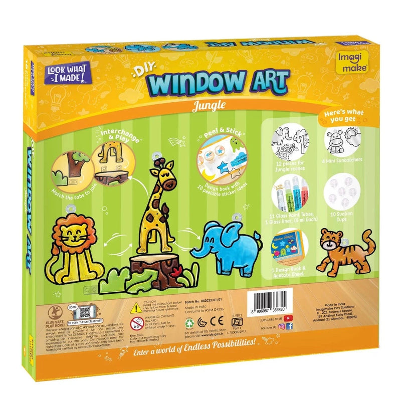 ImagiMake Window Art - Jungle