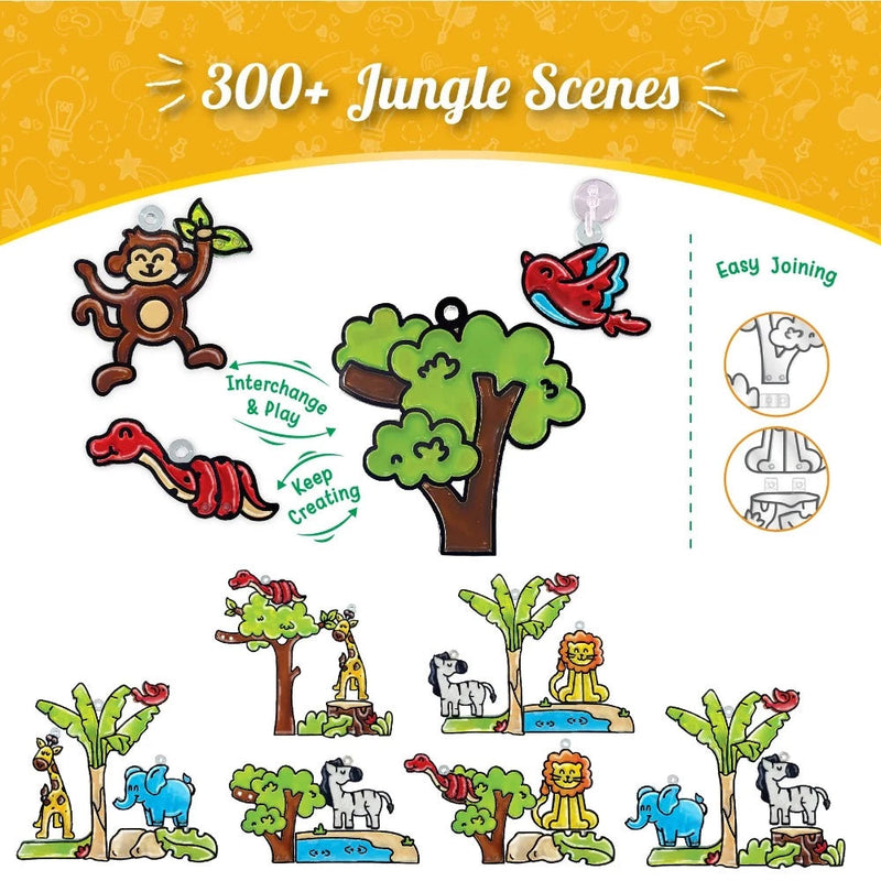 ImagiMake Window Art - Jungle