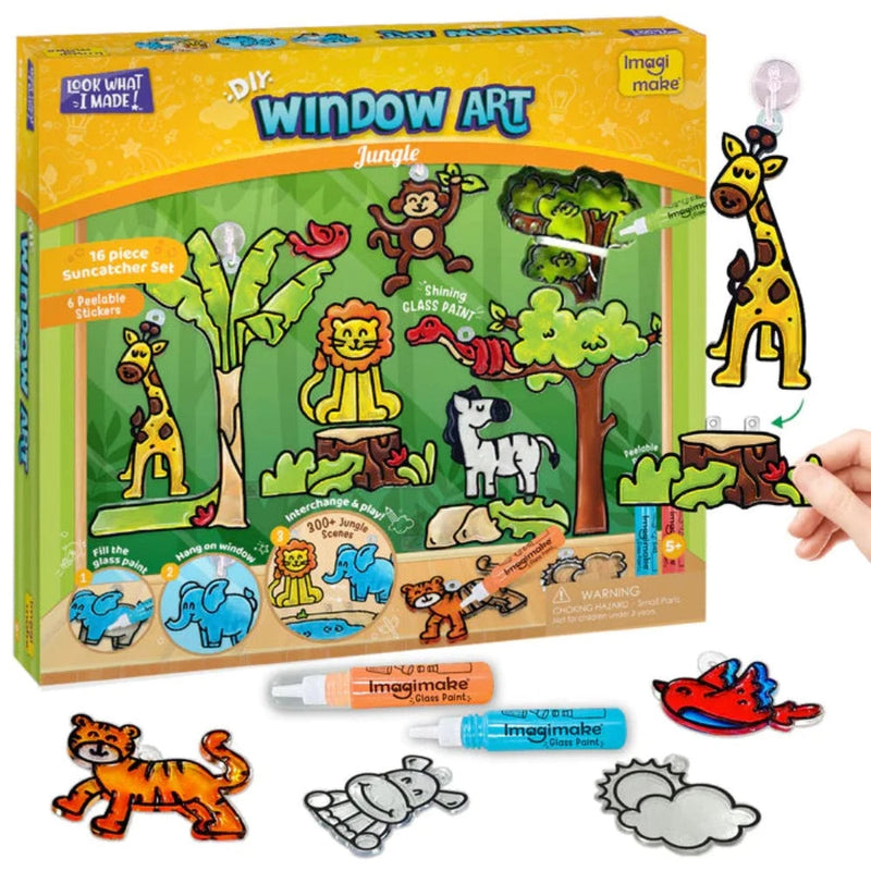 ImagiMake Window Art - Jungle