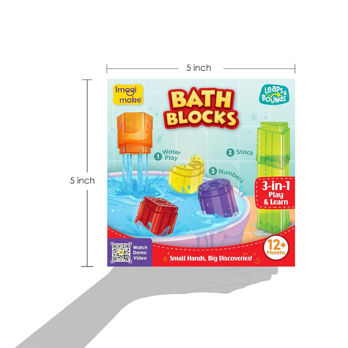 Imagimake Bath Blocks Baby Toys-Bath Toys-Imagimake-Toycra