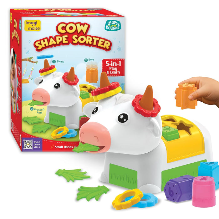 Imagimake Cow Shape Sorter-Early Learning-Imagimake-Toycra