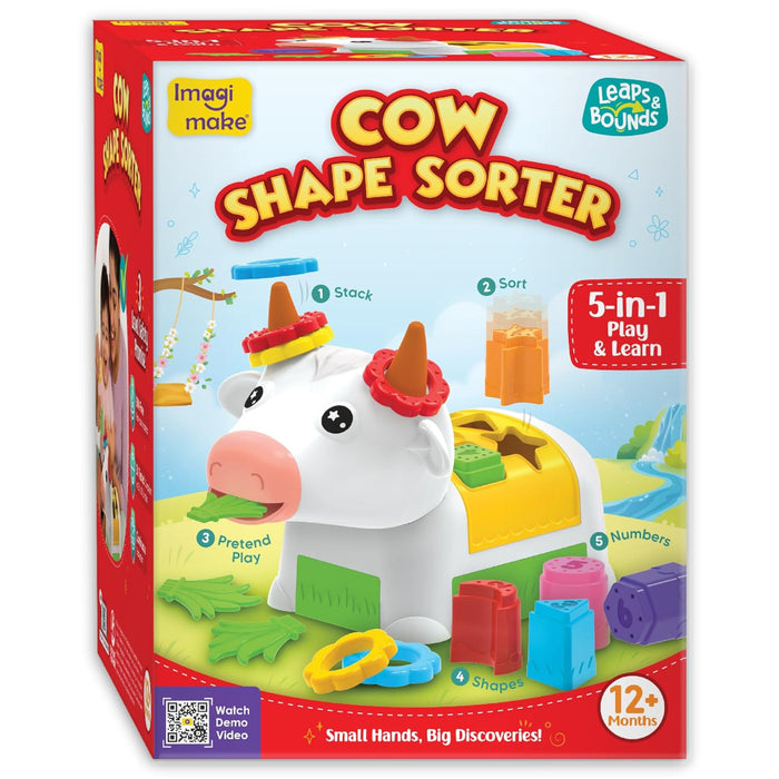 Imagimake Cow Shape Sorter-Early Learning-Imagimake-Toycra