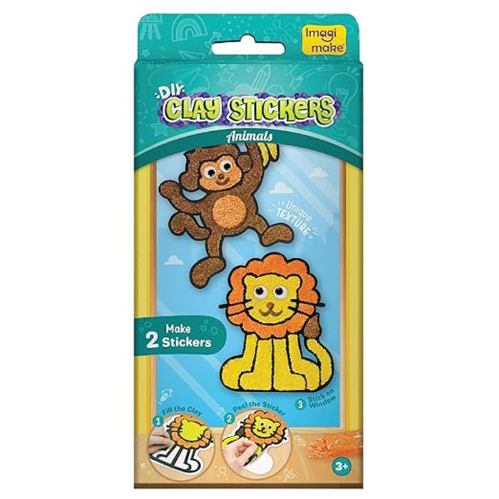 Imagimake DIY Clay Stickers Animals-Arts & Crafts-Imagimake-Toycra