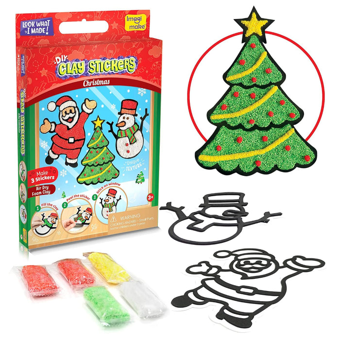 Imagimake DIY Clay Stickers Christmas Kit-Arts & Crafts-Imagimake-Toycra